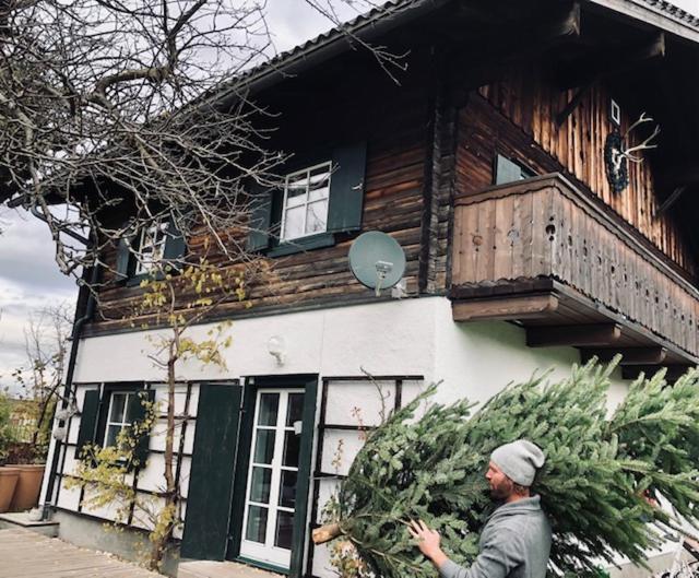 Forest Chalet, 15 Min To Salzburg Olt Town, And Most Beautiful Lakes, Secluded Location, 1,000 Sqm Garden, Mountainview, Panorama Sauna, Bath Whirlpool, Bbq&Bikes&Sunbeds For Free, Up To 10 P Голлінг-ан-дер-Зальцах Екстер'єр фото